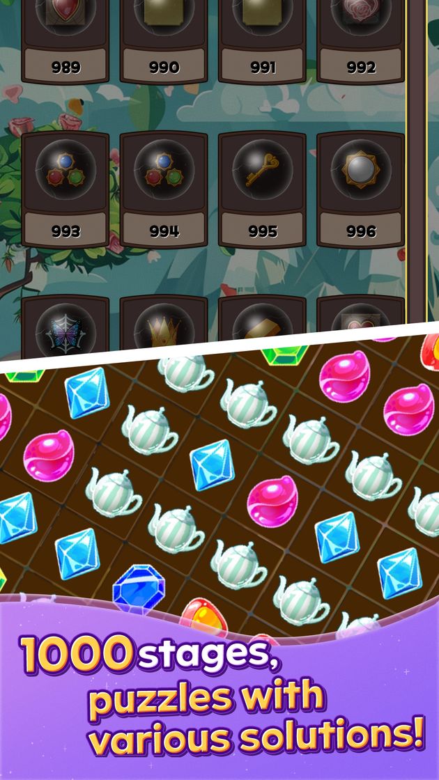 1000 stages, puzzles with various solutions!