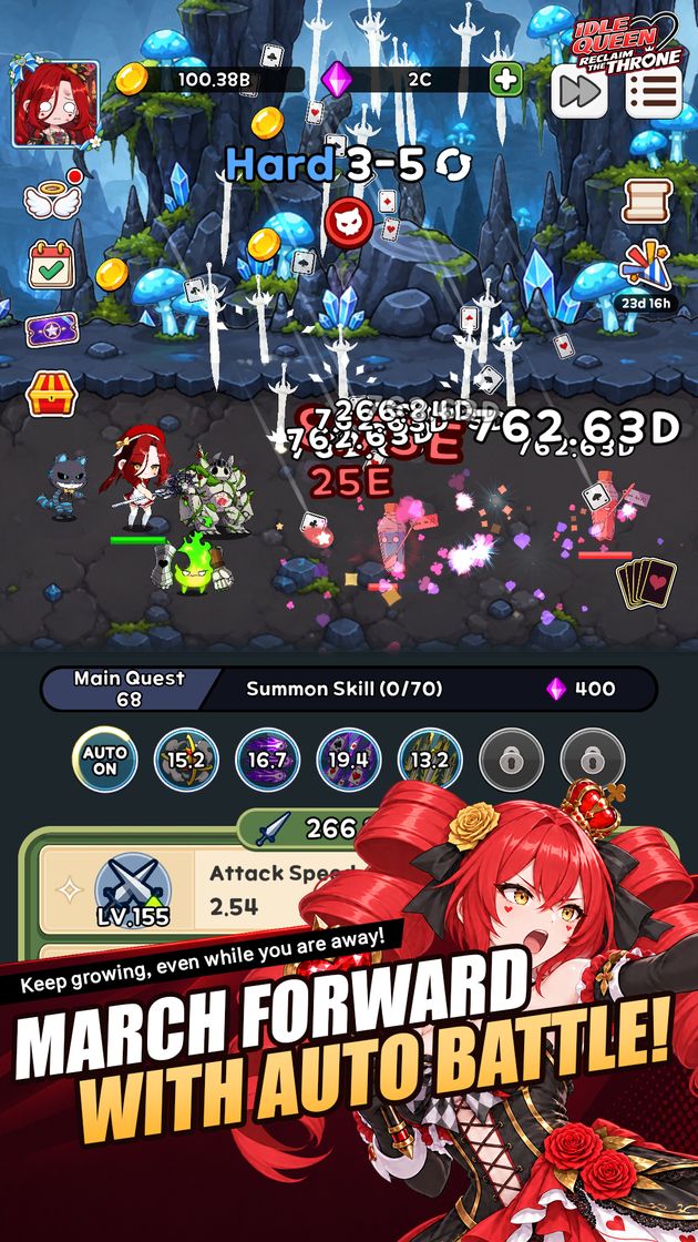 March forward with auto battle!